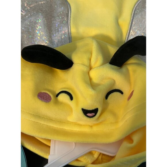 Sunny Bee Squishmallows Dog Hoodie Sweatshirt Costume Glitter Wings Sz Small NWT - Picture 3 of 5